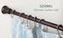 SZXIMU Spring Tension Curtain Rod 27-43 Inch, Never Rust and Non-Slip Shower Curtain Rods with Trumpet End, Bronze