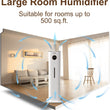 AILINKE Humidifiers for Bedroom Large Room, 3.4Gal/13L Large Room Floor Humidifiers for Home, Top Fill, Humidistat, Quiet, Aroma Box, Easy to Clean, White