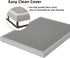 THEOCORATE Box Spring Queen, 5 Inch Low Profile Metal Spring, Heavy Duty Structure with Cover, Mattress Foundation, Noise Free, Non-Slip, Easy Assembly