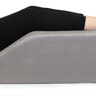 Leg Elevation Pillow with Memory Foam Top - Elevated Leg Rest Pillow for Circulation, Swelling, Knee Pain Relief - Wedge Pillow for Legs, Sleeping, Reading, Relaxing - Removable Washable Cover - 8inch