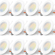 Amico 5/6 inch 5CCT LED Recessed Lighting 12 Pack, Dimmable, IC & Damp Rated, 12.5W=100W, 950LM Can Lights with Baffle Trim, 2700K/3000K/4000K/5000K/6000K Selectable, Retrofit Installation - ETL & FCC