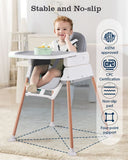 3 in 1 Baby High Chair, Bellababy Adjustable Convertible Baby High Chairs for Babies and Toddlers, Compact/Light Weight/Portable/Easy to Clean (A little dent underneath)