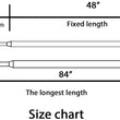 Elegant Window Treatment Telescoping Double Curtain Rod Set with Classic Cap, 3/4-Inch Diameter, Adjusts from 48 to 84 Inches, Black with Antique Bronze Finish