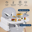 3 in 1 Baby High Chair, Bellababy Adjustable Convertible Baby High Chairs for Babies and Toddlers, Compact/Light Weight/Portable/Easy to Clean (A little dent underneath)