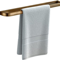 Leyden Brass Towel Bar, Antique Bathroom 23.6 inch Bath Towel Holder Rack, Wall Mounted Bathroom Accessory Towel Rod Hanger Retro