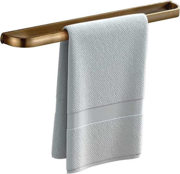 Leyden Brass Towel Bar, Antique Bathroom 23.6 inch Bath Towel Holder Rack, Wall Mounted Bathroom Accessory Towel Rod Hanger Retro