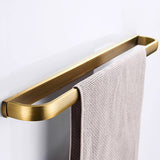 Leyden Brass Towel Bar, Antique Bathroom 23.6 inch Bath Towel Holder Rack, Wall Mounted Bathroom Accessory Towel Rod Hanger Retro