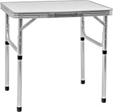 Aluminum Portable Folding Camp Table With Carry Handle - By Trademark Innovations, White