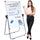 Stand White Board - 40x28 Magnetic Dry Erase Board Flipchart Board Double Sided Easel Board Portable Whiteboard