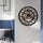 Puhai 18 Inch Classic Vintage Bronze Wall Clock Wooden Living Room Decor Wall Clock Silent Not Tick Large Industrial School Office 3D Retro Gear Roman Numerals European Decor Living Room