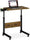 Klvied Mobile Standing Desk, Rolling Desk with Cup Holder, Portable Laptop CouchTable, Small Computer Desk, Bedside Table, Mobile Laptop Stand, Work Desk for Home Office, Walnut