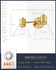 LMS Gold Bathroom Vanity Light Fixtures, 2 Light Bathroom Light Fixtures with White Glass Shade, LMS-100