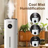 AILINKE Humidifiers for Bedroom Large Room, 3.4Gal/13L Large Room Floor Humidifiers for Home, Top Fill, Humidistat, Quiet, Aroma Box, Easy to Clean, White