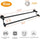 TocTen Double Bath Towel Bar - Thicken SUS304 Stainless Steel Towel Rack for Bathroom, Bathroom Accessories Double Towel Rod Heavy Duty Wall Mounted Towel... Color:Black