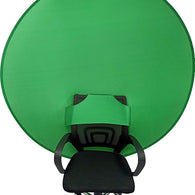 BOYXCO Gen2 Collapsible Portable Webcam Background Chroma Key Greenfor Video Chats, Zoom, Skype, Backdrop Video Calls, Chromakey (58in×58in)