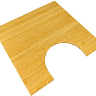 BAMJIUSHANG U-Shaped Bamboo Toilet mat Bath mat , Bathroom matt Bamboo Carpet Natural Material Non-Slip Backing Rugs, Bamboo Bath Mats for Bathroom Toilet, 19.7