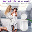 Electric Towel Warmer Bucket, Flip-lid Towel Warmers for Bathroom, Spa, Home, Extra Large (20 Liter) Blanket Warmer, Holds Two 70"X40" Towels, Robes, Blankets, PJs, 60mins Auto Shut Off [White]