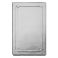Better Homes & Gardens Thick & Plush Bath Rug, Light Grey, Charcoal Infused Memory Foam, 21x34